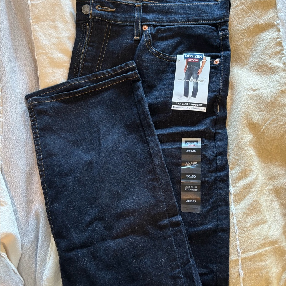 Levi's Men's Dark Blue Straight Jeans